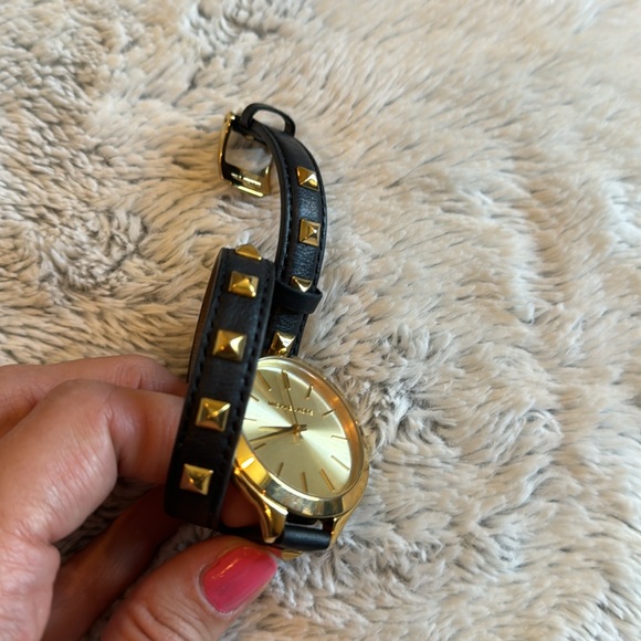 Michael Kors Double Wrap Black Runway Watch - Picture 4 of 6